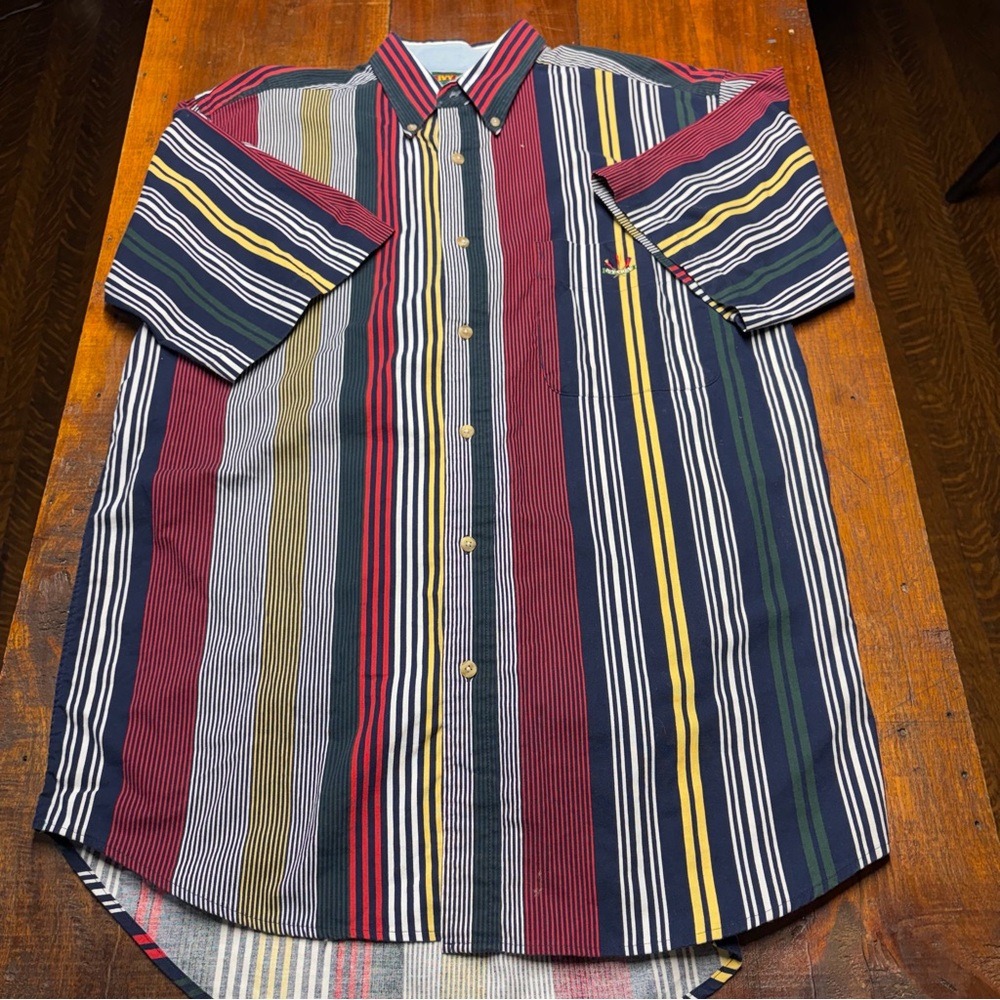 Vintage Ivy‎ Crew Short Sleeve Collared Shirt, Mens Size M S068